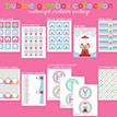 Bubble Gumball Girl Birthday Party Printable Collection